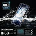 thumbnail image 3 of Allytech iPhone 16 Plus Waterproof Case, With Build in Screen Protector IP68 Waterproof Full Body Protective Wireless Charging Anti-Scratch Dustproof Phone Case for Apple iPhone 16 Plus, Black, 3 of 11