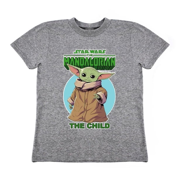 Playera Para Niño Lucasfilm Star Wars Cuello Redondo Manga Corta Talla 6 Gris Jaspe