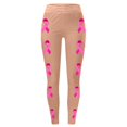 thumbnail image 5 of Arlun Cancer Awareness Leggings for Women Pink Ribbon Graphic Printed Leggings High Waisted Tight Yoga Pants Casual Stretchy Athletic Tights Beige5 XXL, 5 of 5