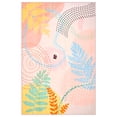 thumbnail image 3 of Mid-Century Modern Abstract Area Rug, Colorful Washable Low-Pile Decorative Carpet for Entryway Home Office,5'x8',Pink, 3 of 7