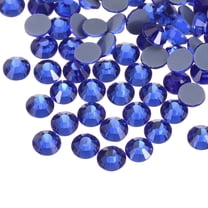 Uxcell Hotfix Rhinestones Flatback Crystal Glass Gems for Crafts Clothes DIY Decoration 288Pcs Deep Blue