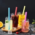 thumbnail image 5 of 300Pcs Colorful Disposable Plastic Straws Wide/Thin Drinking Straw Milktea Juice Cocktail Party Drink Straw Kitchen Accessories, 5 of 7