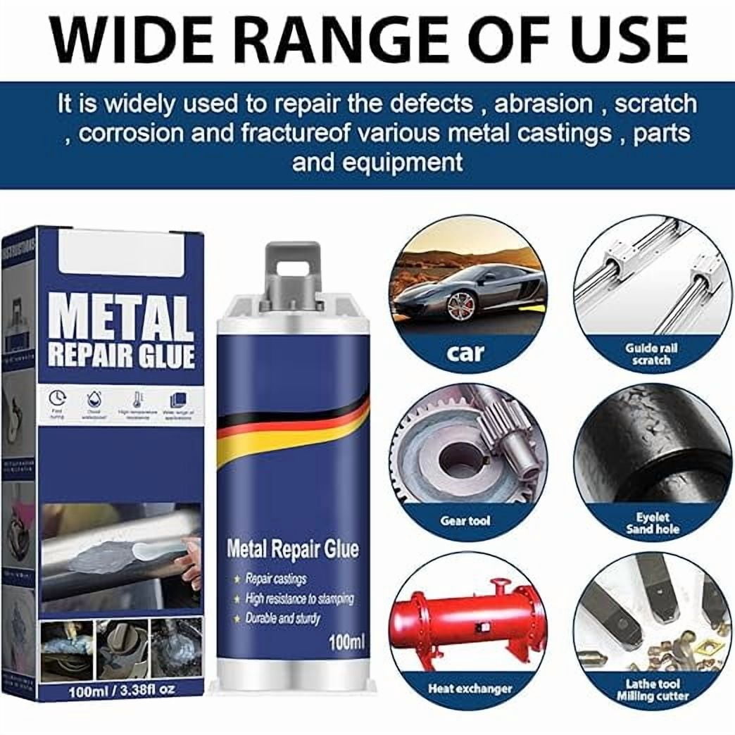 Super Diamond Mud Seal Metal Repair Glue, AB Metal Repair Glue Set, Weld Waterproof Epoxy Casting Adhesive, AB Super Adhesive