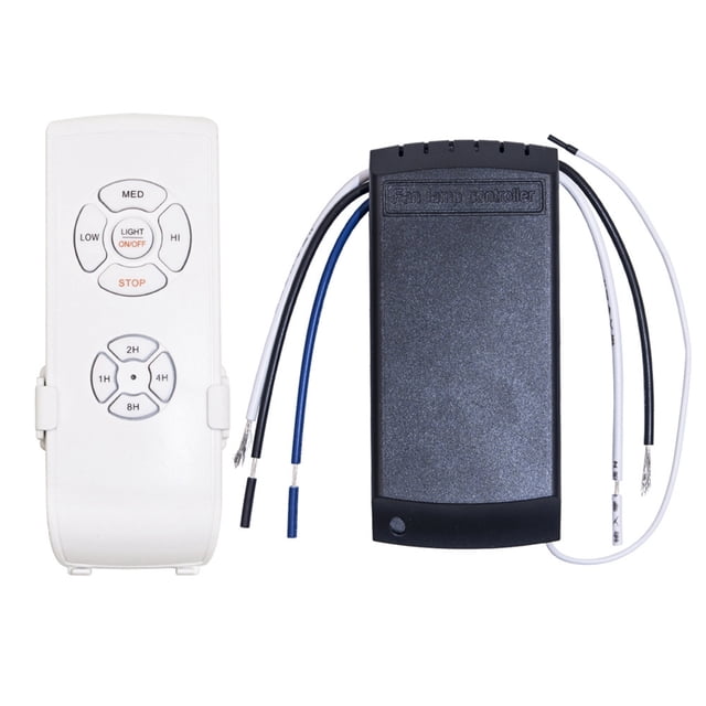Kit de Control Remoto de LáMpara de Ventilador de Techo Universal AC 110V Interruptor de Ajuste de SincronizacióN Receptor Transmisor de Velocidad del Viento