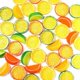 thumbnail image 5 of 5 piezas de 2 pulgadas de limón artificial naranja suministros festivos para fiestas frutas falsas Navidad Halloween decoración del hogar comida accesorios de fotografía, 5 of 5