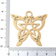 thumbnail image 3 of 304 Stainless Steel Pendants Butterfly with Star Charms Golden 40x40x1.5mm Hole: 4.8mm DIY, 3 of 3