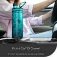 thumbnail image 6 of Millenti Pilates Water-Bottle Chug-Cap Spout-Lid - 26oz Vacuum Insulated, Stainless Steel, Double Walled, Thermos Flask Bottles (Ginkgo Teal) WB0326TL, 6 of 9