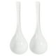 thumbnail image 1 of ColoMX 1 juego de 2 cucharas de sopa grandes de cerámica, cucharas de porcelana, vajilla de cerámica (blanco), 1 of 7