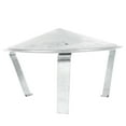 thumbnail image 1 of Minkissy Iron Chimney Rain Cap Silver Exhaust Cover Weatherproof Funnel Protector Use, 1 of 8