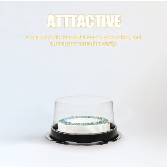 Soimiss Transparent Cake Boxes for Clear View and Easy Transport 50Pcs