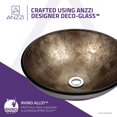 thumbnail image 3 of ANZZI Tara 16.5" Bathroom Tempered Glass Vessel Sink in Platinum Storm, 3 of 7