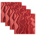 thumbnail image 4 of Iauyy Satin Napkins Set of 6- Abstract- Red DIY Printing Decoration Cloth Napkin- Easy Care for Home/Party, 4 of 8