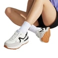 thumbnail image 6 of LUCKY STEP Womens Retro Chunky Sneakers Fashion Color Blocked Casual Shoes,Beige&Grey&Black, 6 of 6