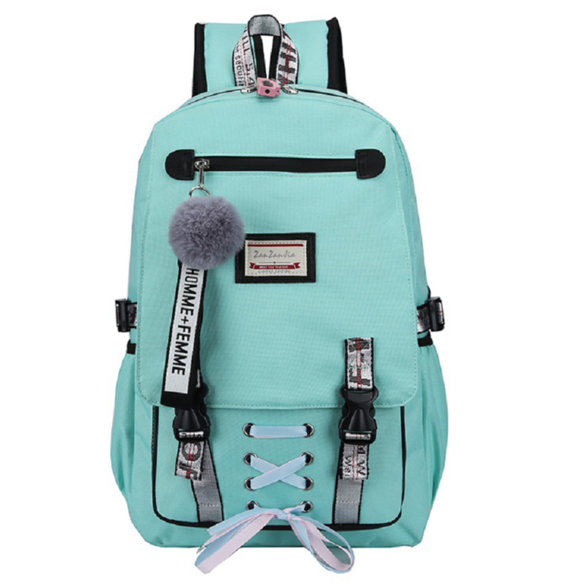 New YearS Plaid Laptop Backpack Shoulder Rucksack Bag for Womens Mens Teen Girls 17