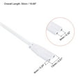 thumbnail image 2 of Uxcell 50cm 2 Pin LED Integrated Tube Cable Link Cords T4 T5 T8 Lamp Connecting Wire 6 Pack, 2 of 5
