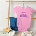 thumbnail image 6 of My Uncle Is Kind Of A Big Deal Funny Romper Boys or Girls Infant Baby Brisco Brands 12M, 6 of 7