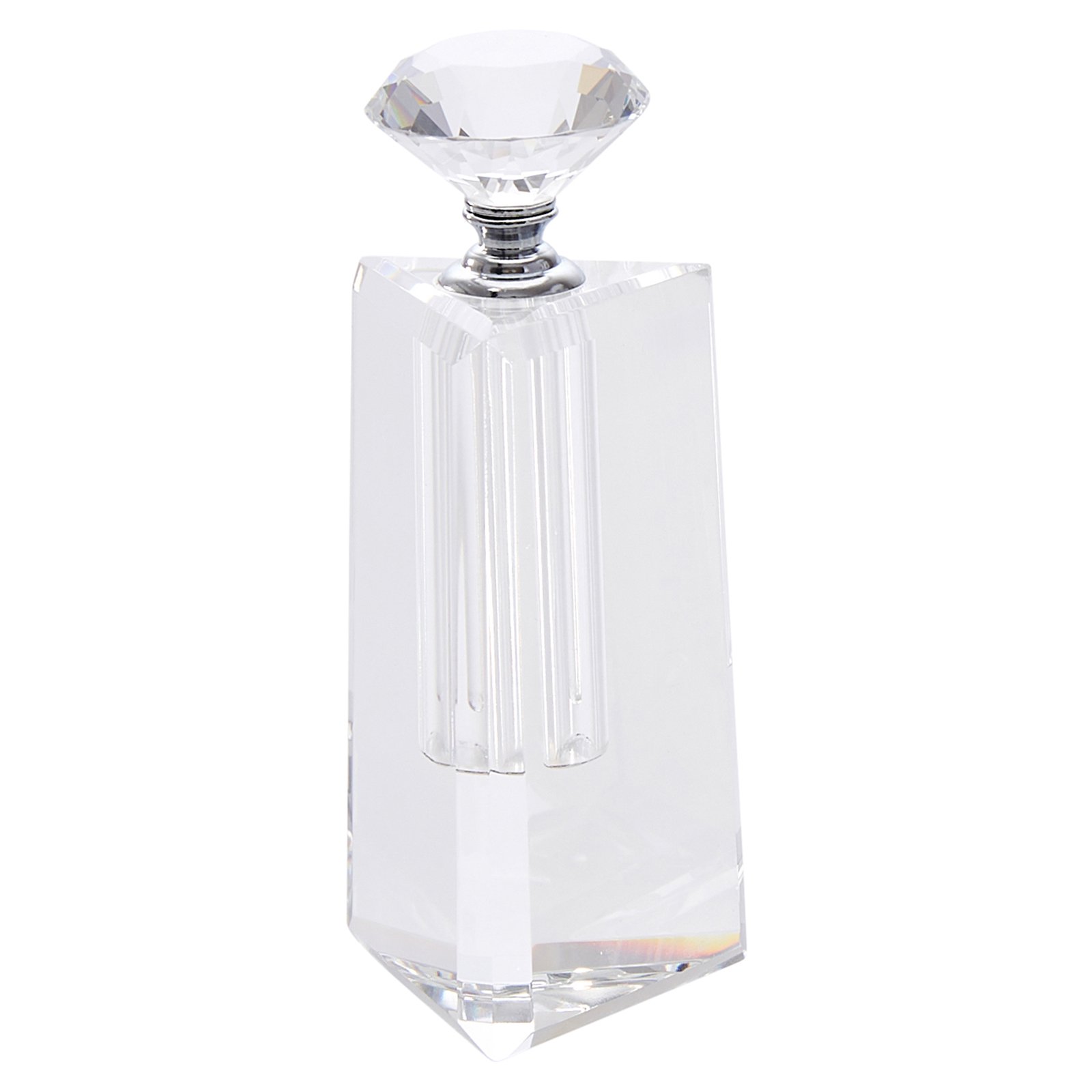 SageBrook Home Crystal Triangle Perfume Bottle