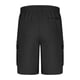 thumbnail image 3 of Pantalones Cortos de Carga de Cintura Elástica para Hombres Casual Sólido Longitud de Rodilla Bolsillo de Carga Pantalones Rectos, Mezcla de Algodón, 3 of 6