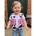 thumbnail image 3 of Svuitmsl Toddler Girl Vest Cow Pattern Tassel Sleeveless Boho Western Cowgirl Jacket, 3 of 8