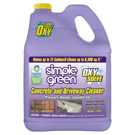 Simple Green Oxy Solve Concrete and Driveway Pressure Washer Concentrate 1 Gallon