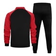 thumbnail image 6 of Zynoxe Mens Two Piece Outfit Sweatsuit Sets Color Block Zip Up Sweatshirt and Drawstring Jogger Tracksuit with Pockets Sports Windproof Lounge Sets, 6 of 9