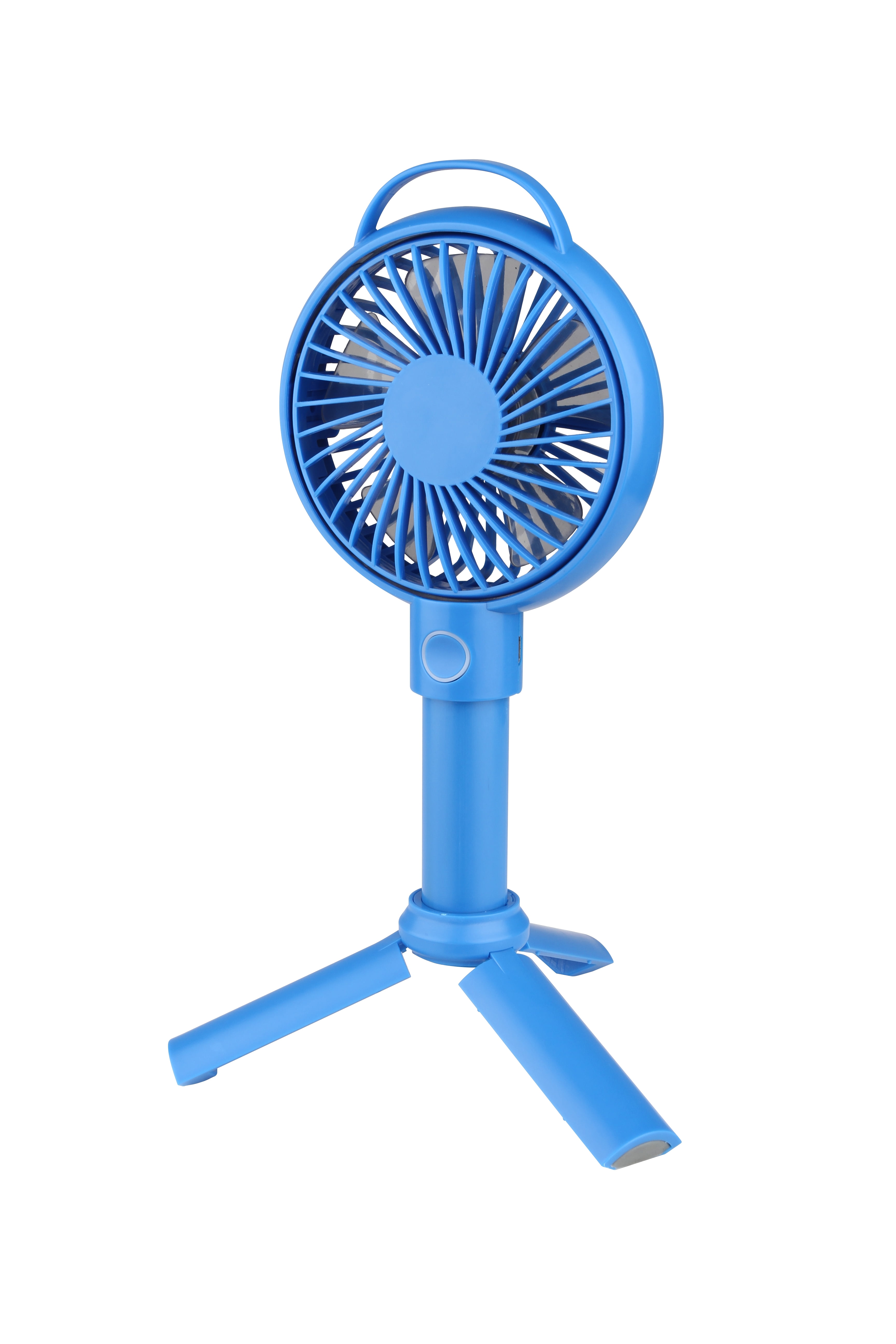 Mainstays Mini Usb Recharable Fan, 4 In.Cobalt Finish