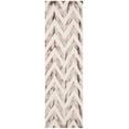 thumbnail image 2 of Safavieh Dip Dye Lara Distressed Wool Runner Rug, Ivory/Maroon, 2'3" x 8', 2 of 7