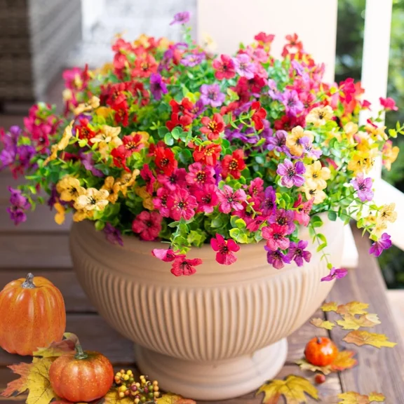 PURELY- Artificial Flowers For Outdoor Indoor Garden Home Decoration, Faux Flower Daisy