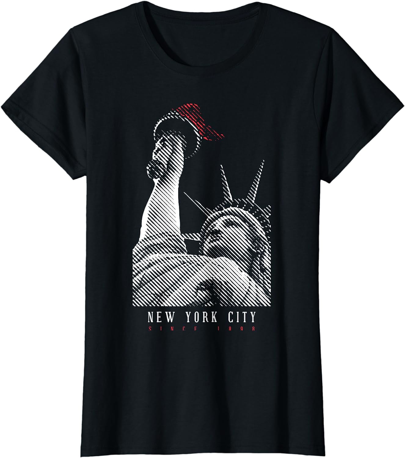 Statue Of Liberty Retro Vintage New York City NYC NY Gift T-Shirt ...