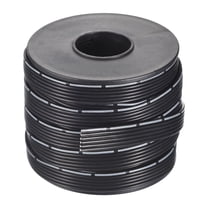 Uxcell 24AWG Silicone Ribbon Cable 6Pin 24 Gauge Flat Cable Flexible Silicone Wire 10m/32.8ft Black Tinned Copper Wire