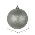 thumbnail image 2 of Vickerman 4" Pewter Brushed Ball Ornament, 6 per Bag, 2 of 4