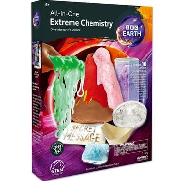 BBC Earth All-in-One Extreme Chemistry Set, Boys and Girls, Child, Ages 6 