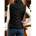 thumbnail image 3 of Rufenpurify Puffer Vest Women Sleeveless Zip Up Outerwear Stand Collar Sleeveless Padded Down Jackets with Pockets, 3 of 7