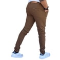 thumbnail image 3 of Pantalón skinny de gabardina stretch John Silver  Skinny de gabardina color caqui oscuro, 3 of 3