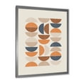thumbnail image 2 of Designart 'Abstract Moon and Sun In Orange and Blue' Modern Framed Art Print, 2 of 4