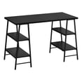 thumbnail image 2 of Monarch Specialties Computer Desk, Home Office, Laptop, Storage Shelves, 48"L, Work, Black Laminate, 2 of 4