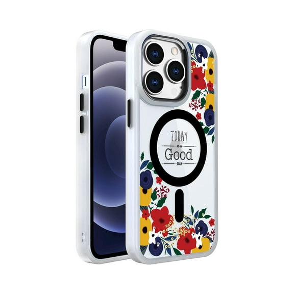 Bemz Hybrid Protective Cover with MagSafe Designed for iPhone 14 Case - Wild Flowers