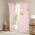 thumbnail image 3 of Manfei Kids Children Kawaii Cats Blackout Curtains Set of 2 (52x84 Each),Dreamy Princess Window Curtains,Floral Flowers Animal Curtains and Drapes,Luxury Bedroom Decor, 3 of 6