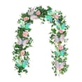 thumbnail image 1 of Guirnalda de flores artificiales decorativas, guirnalda floral falsa de 180 cm, flores falsas de , vegetación para ceremonias, decoración de Estilo E, 1 of 8