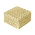 thumbnail image 2 of Woven Storage Basket With Lid Rattan Sundries Storage Box Wicker Basket Handmade, 2 of 5