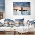 thumbnail image 3 of Designart Crimean Peninsula Seashore Panorama - Seashore Throw Pillow - 18x18, 3 of 4