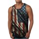 thumbnail image 1 of Tanques para Hombre para el Verano Solto Chaleco Impresión Deportivo Cuello Redondo, Casual, 1 of 6