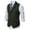 Dark Green, variant on Men's Slim Fit Suits Vest Herringbone Tweed Vest Formal Vest Dress Western British Wedding Wasitcoat Business Groom's Wear Suit for Wedding Groomsmen