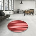 thumbnail image 4 of Ahgly Company Tapis d'Intérieur Lavable en Machine Carré Rouge Transitionnel, 6 Pieds Carré, 4 of 7