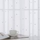 thumbnail image 2 of Cortinas Deconovo blancas transparentes con bolsillo para varilla y bordado de estrellas, 52 x 63, 2 paneles, estrella azul, 2 of 5