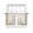 Brown Pink, variant on Easter Sheer Curtains 45 Inch Length 2 Panels Set Window Treatments, Country Rabbits Eggs Floral Leaves Butterfly Plaid Rod Pocket Semi Curtains for Living Room/Bedroom/Kitchen Décor, 104"W x 45"L