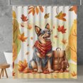 thumbnail image 2 of Welcome Fall Australian Cattle Dog Enjoys School Time Autumn Fall Leaves Shower Curtain Heeler Lover Gifts Waterproof Bathroom Bathtub Curtain - 02013, 2 of 5