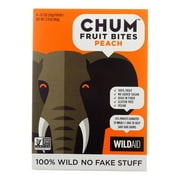 Chum Fruit Bites - Fruit Bites Peach 4pk - Case of 6-2.8 OZ