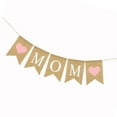 thumbnail image 2 of Toddmomy Burlap Banner Pink Multi Heart Swallowtail Linen Mother's Day Door Banner Happy Decoration 1Set, 2 of 8