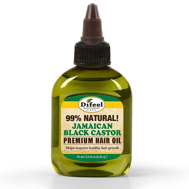 Difeel 99 Natural Premium Hair Oil Jamaican Black Castor Oil 2 5 Oz Walmart Com Walmart Com